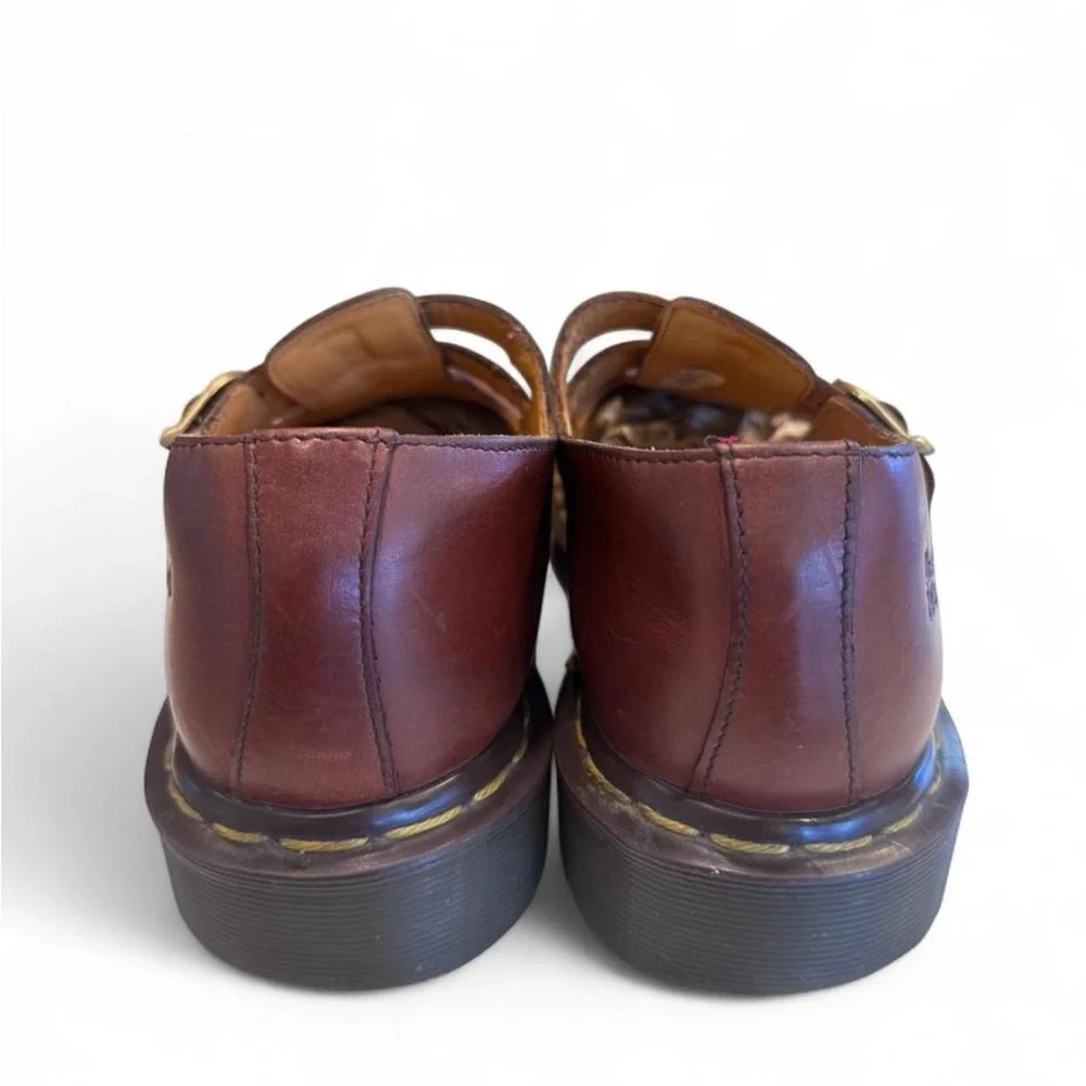 Vintage Dr. Martens 8065 Mary Jane Shoes Brown Made in England Women’s UK 6